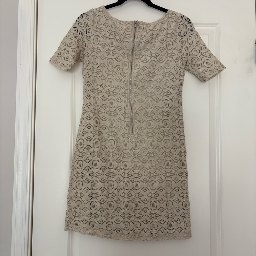 Banana Republic Women’s Beige Lace Mini Dress - Picture 5 of 9